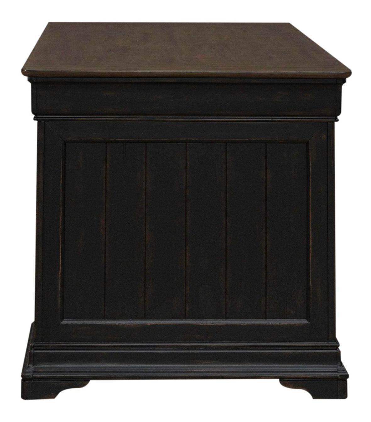 Meritage Rectangular Wood 3-Drawer Jr Executive Desk