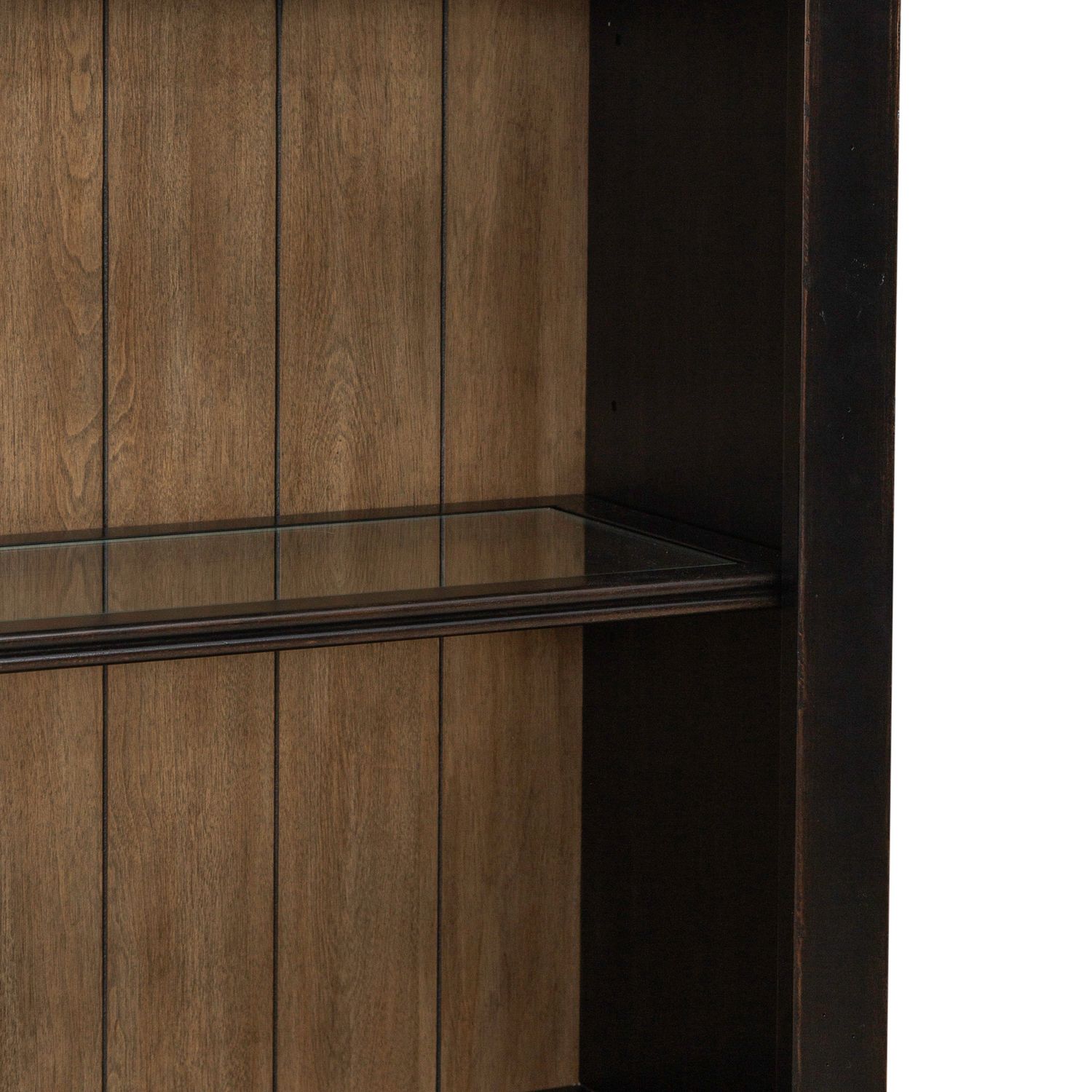 Meritage Wood Bunching Bookcase w/LED Lighting