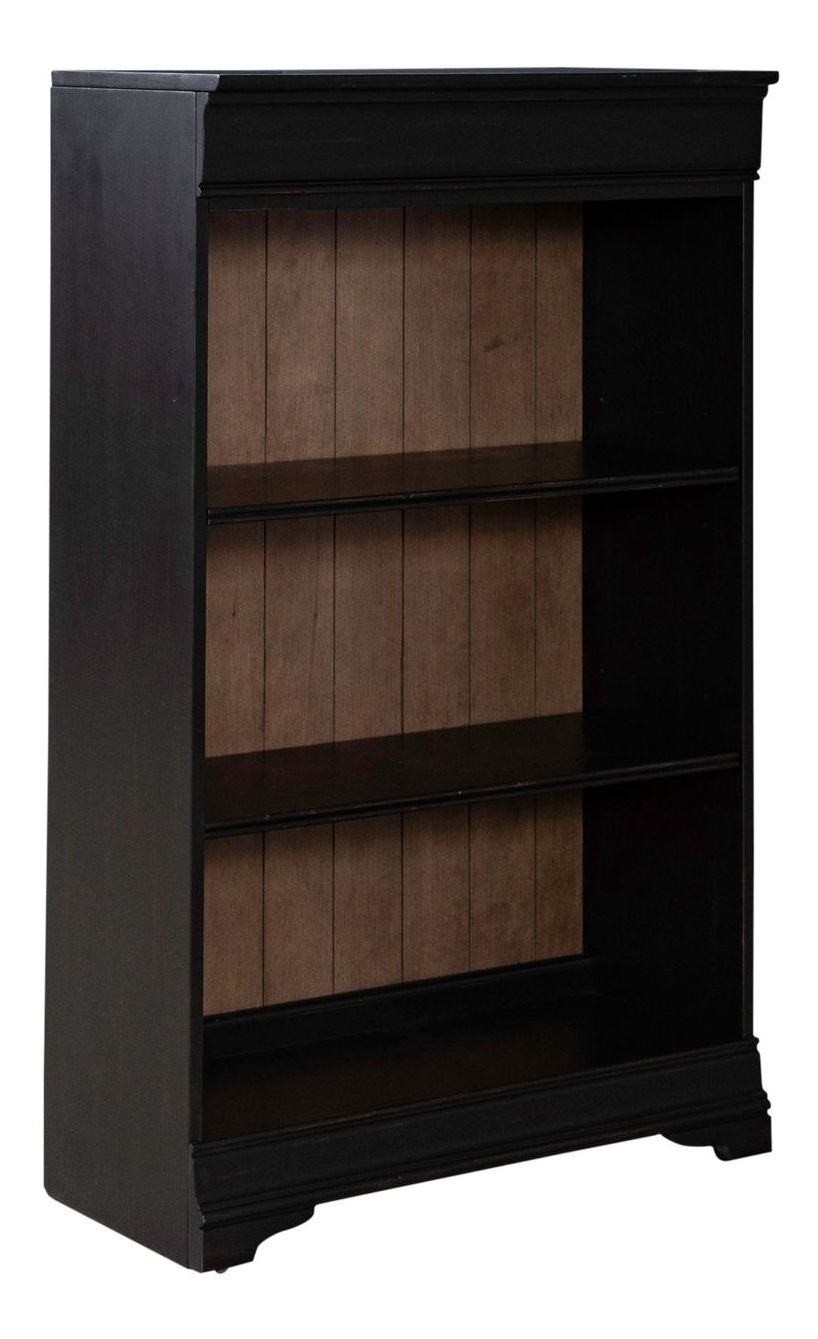 Meritage Wood Stepped Bookcase Wall