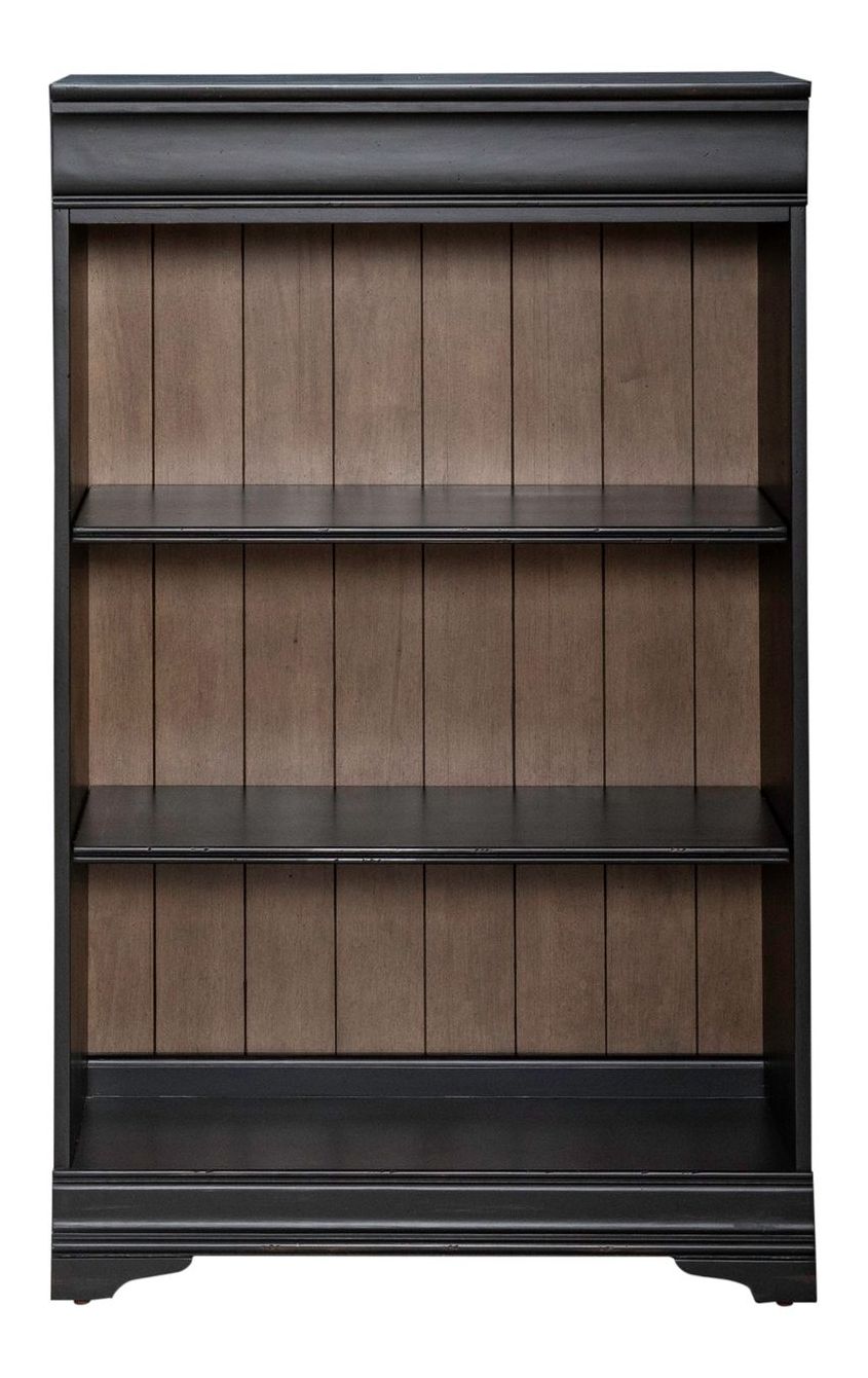 Meritage Wood Stepped Bookcase Wall