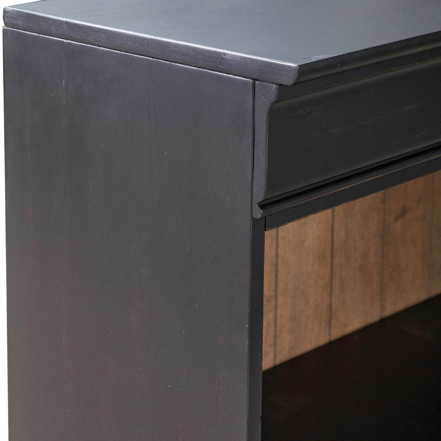 Meritage Wood Stepped Bookcase Wall