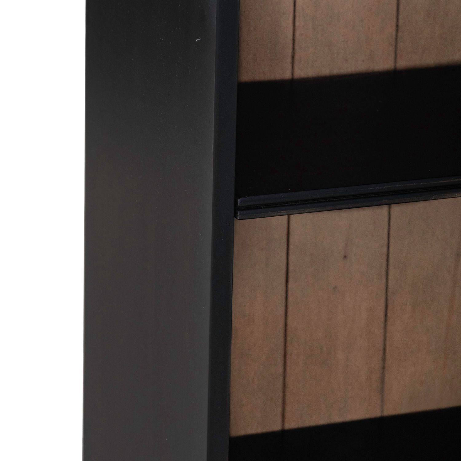 Meritage Wood Stepped Bookcase Wall