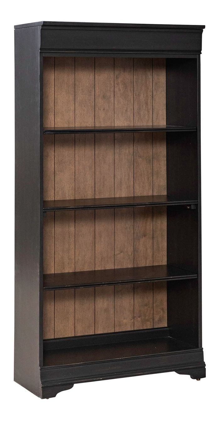 Meritage Wood Stepped Bookcase Wall