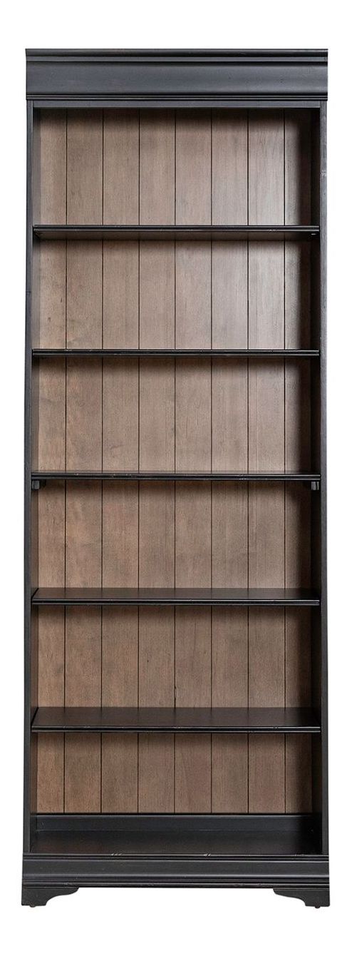 Meritage Wood Stepped Bookcase Wall