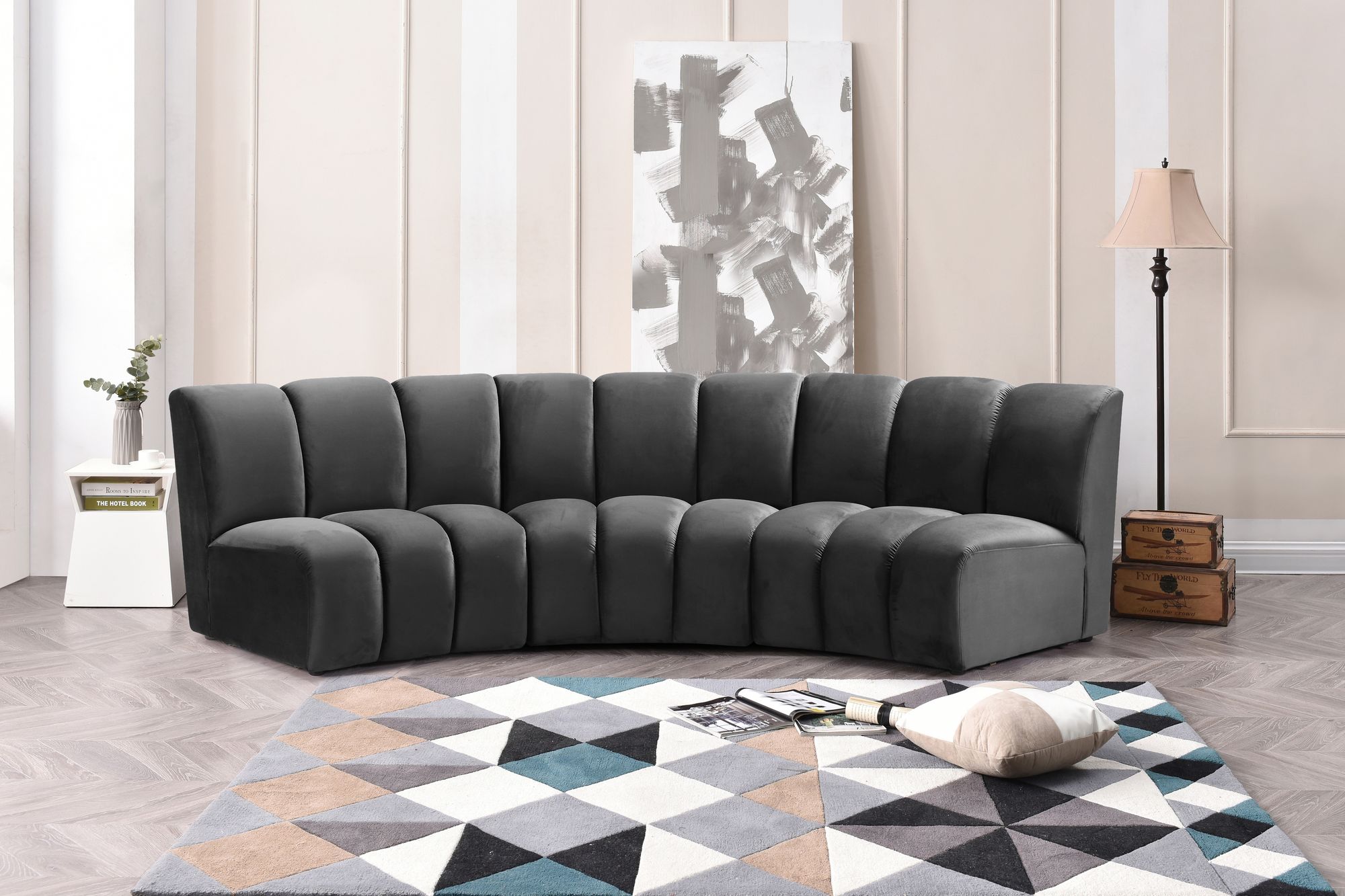 Infinity Velvet Modular Sofa