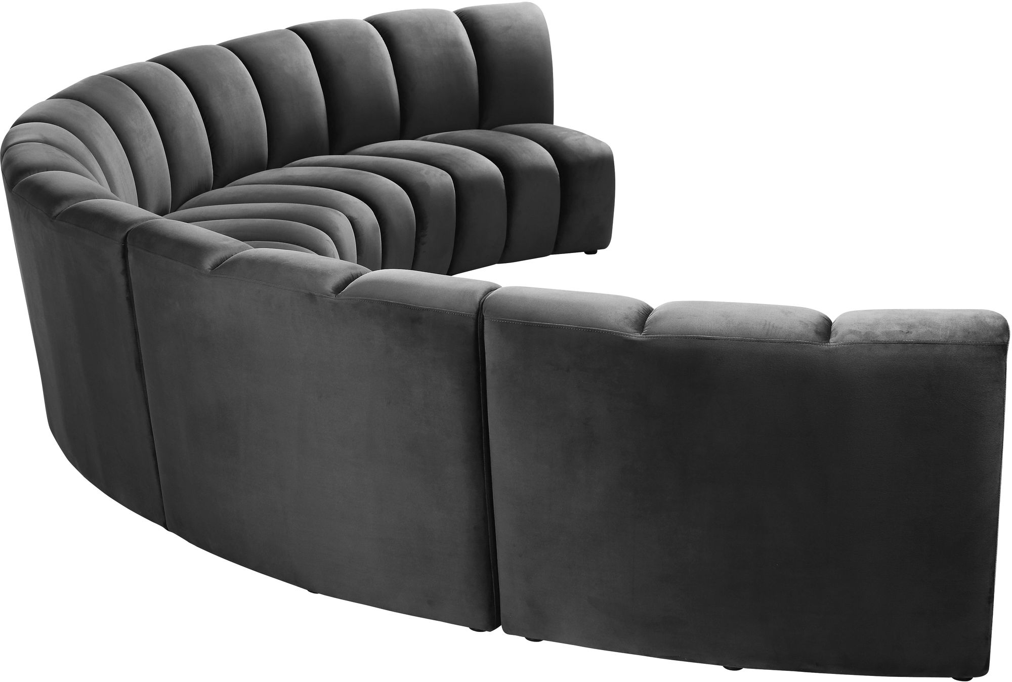 Infinity 167" 5-Piece Boucle Fabric Sectional Sofa