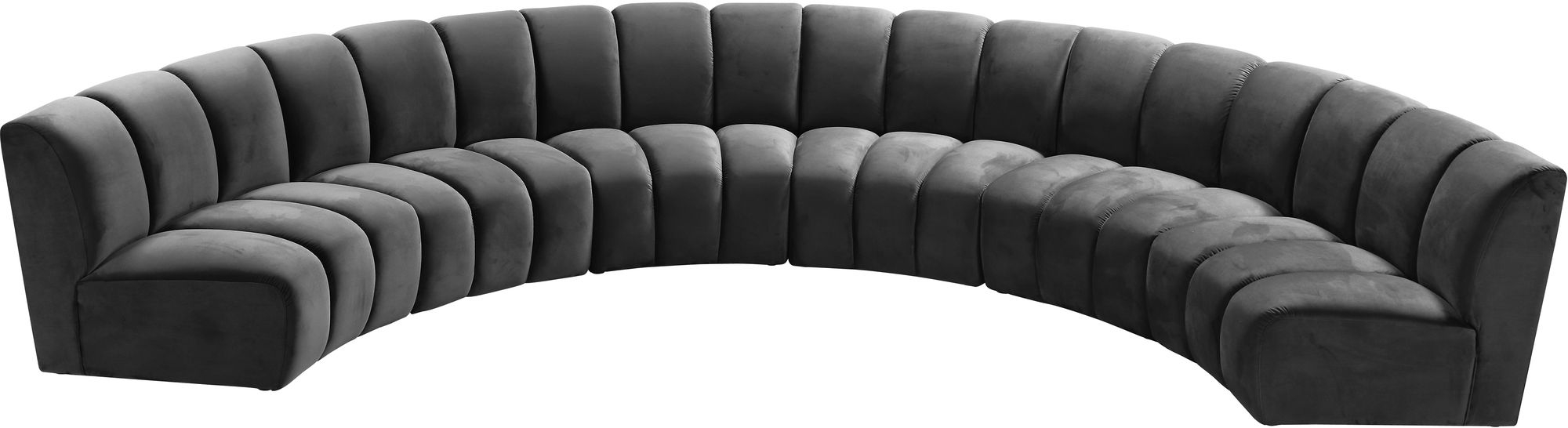 Infinity 174" 6-Piece Boucle Fabric Sectional Sofa