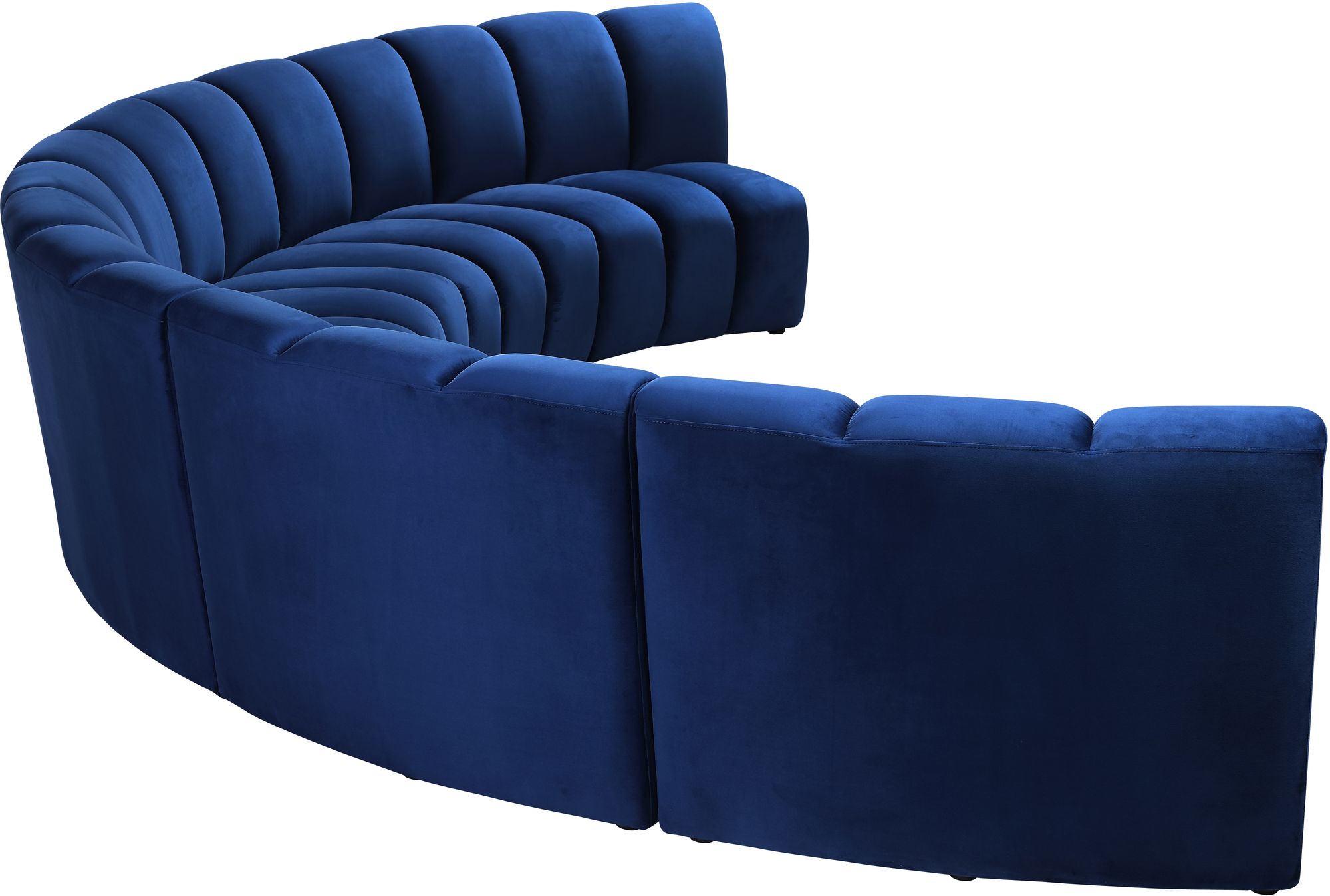 Infinity 167" 5-Piece Velvet Modular Sectional