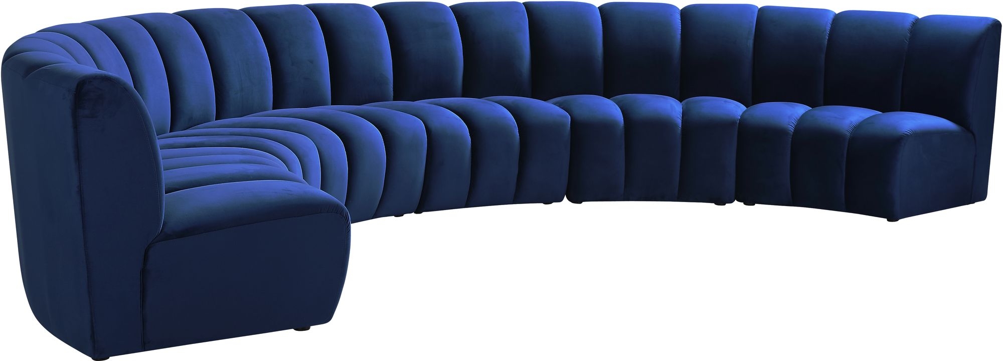 Infinity 174" 6-Piece Boucle Fabric Sectional Sofa