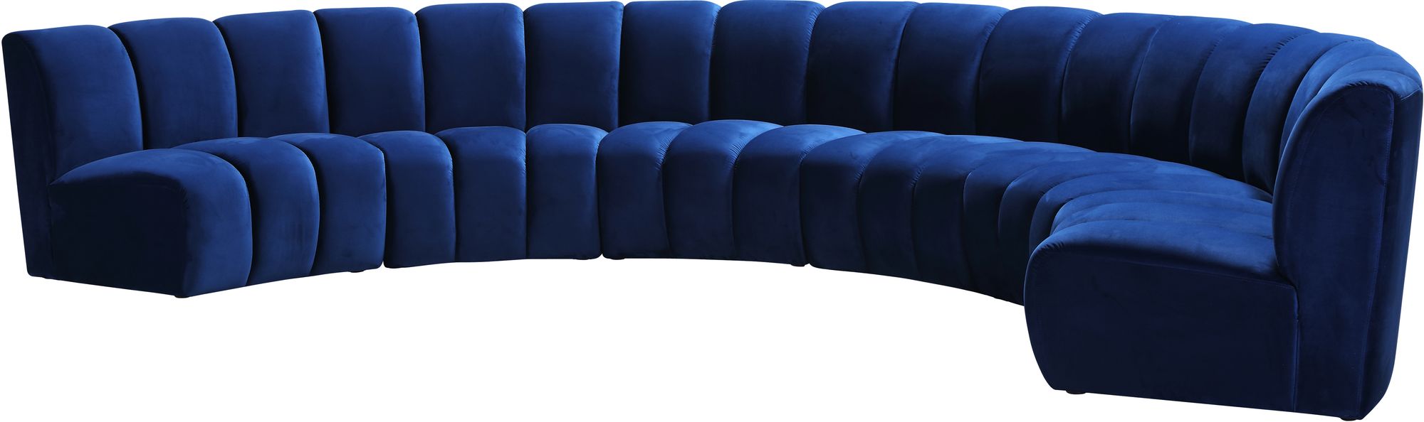 Infinity 174" 6-Piece Velvet Modular Sectional