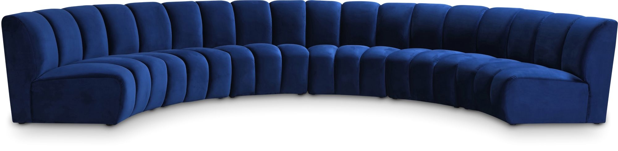 Infinity 174" 6-Piece Boucle Fabric Sectional Sofa