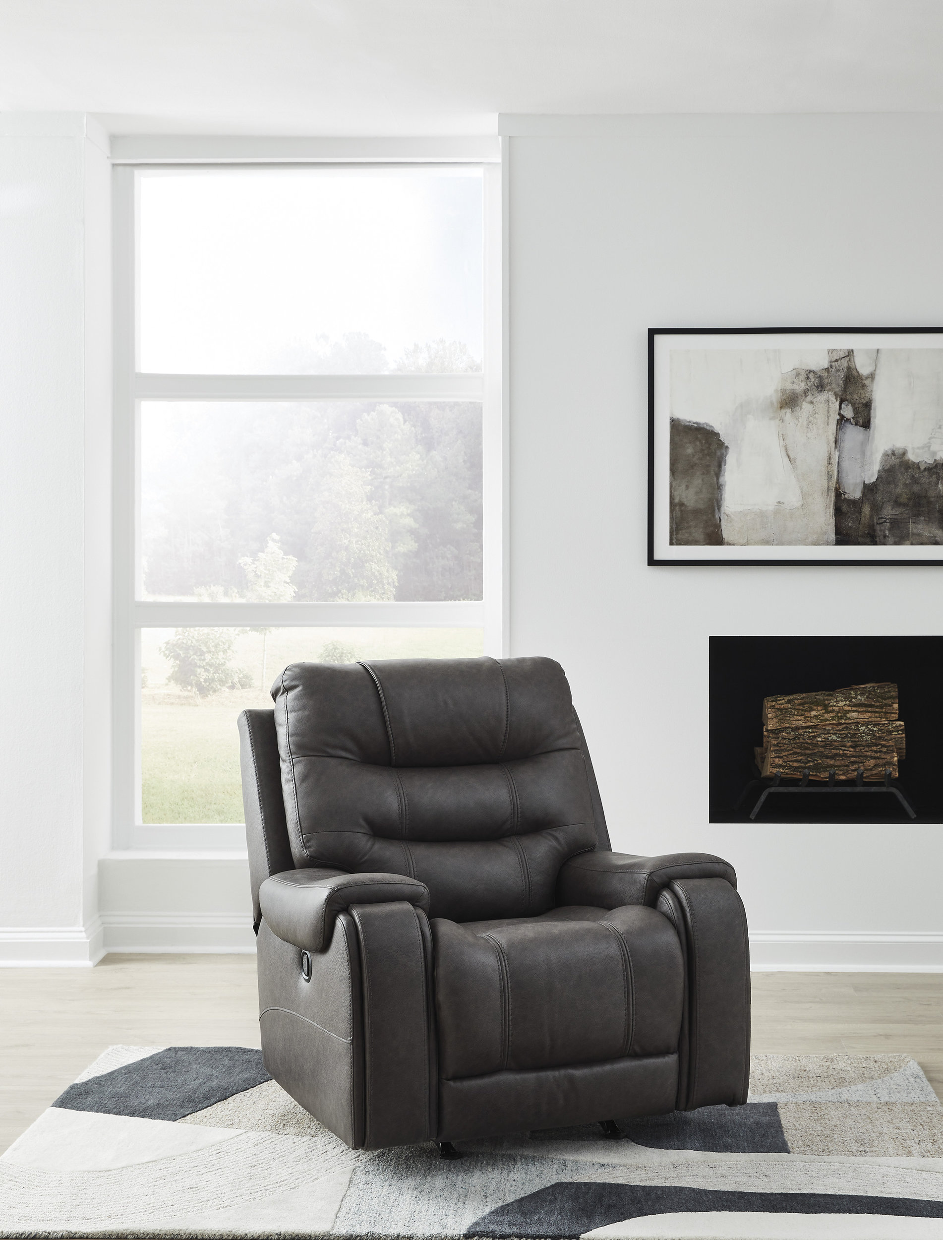 Femley Faux Leather Rocker Recliner