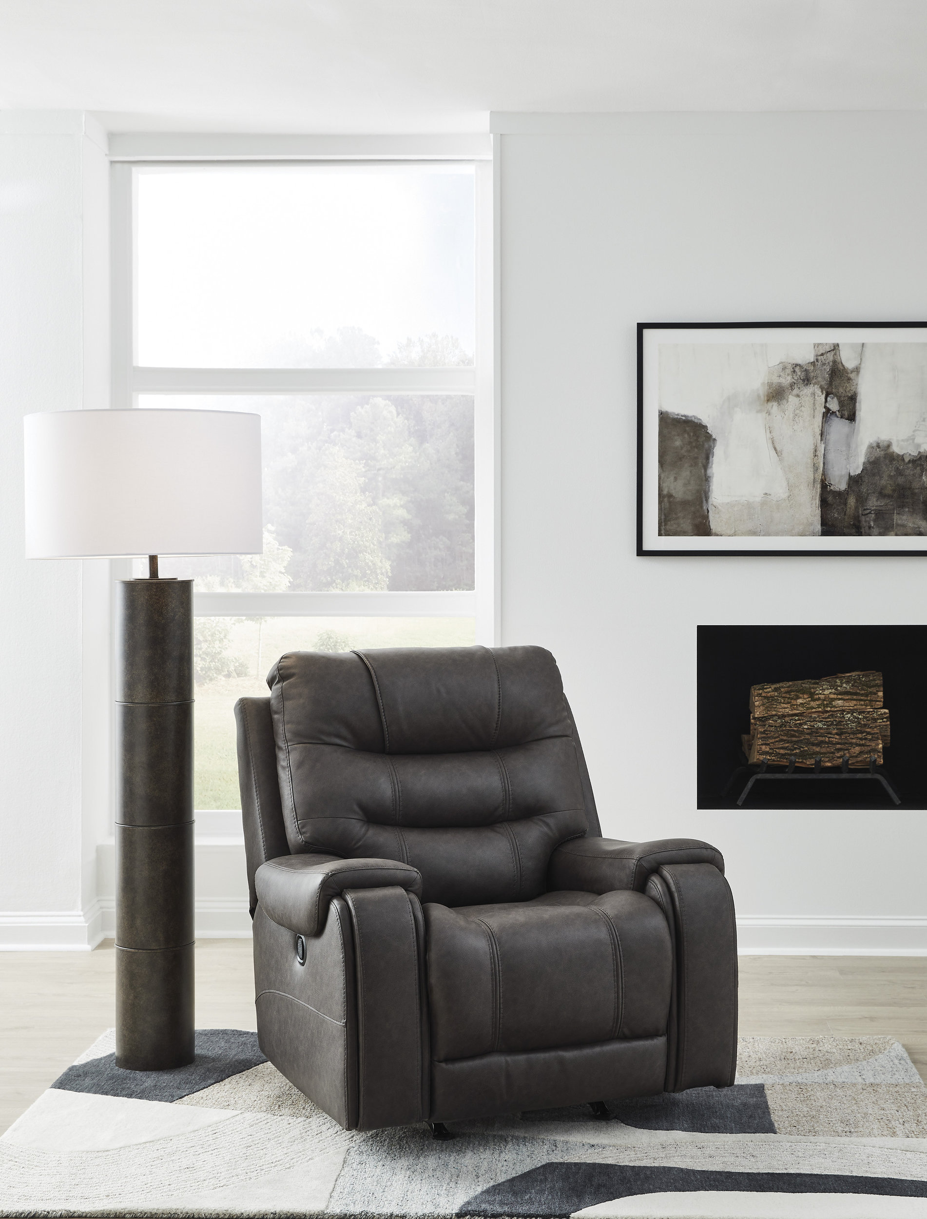 Femley Faux Leather Rocker Recliner