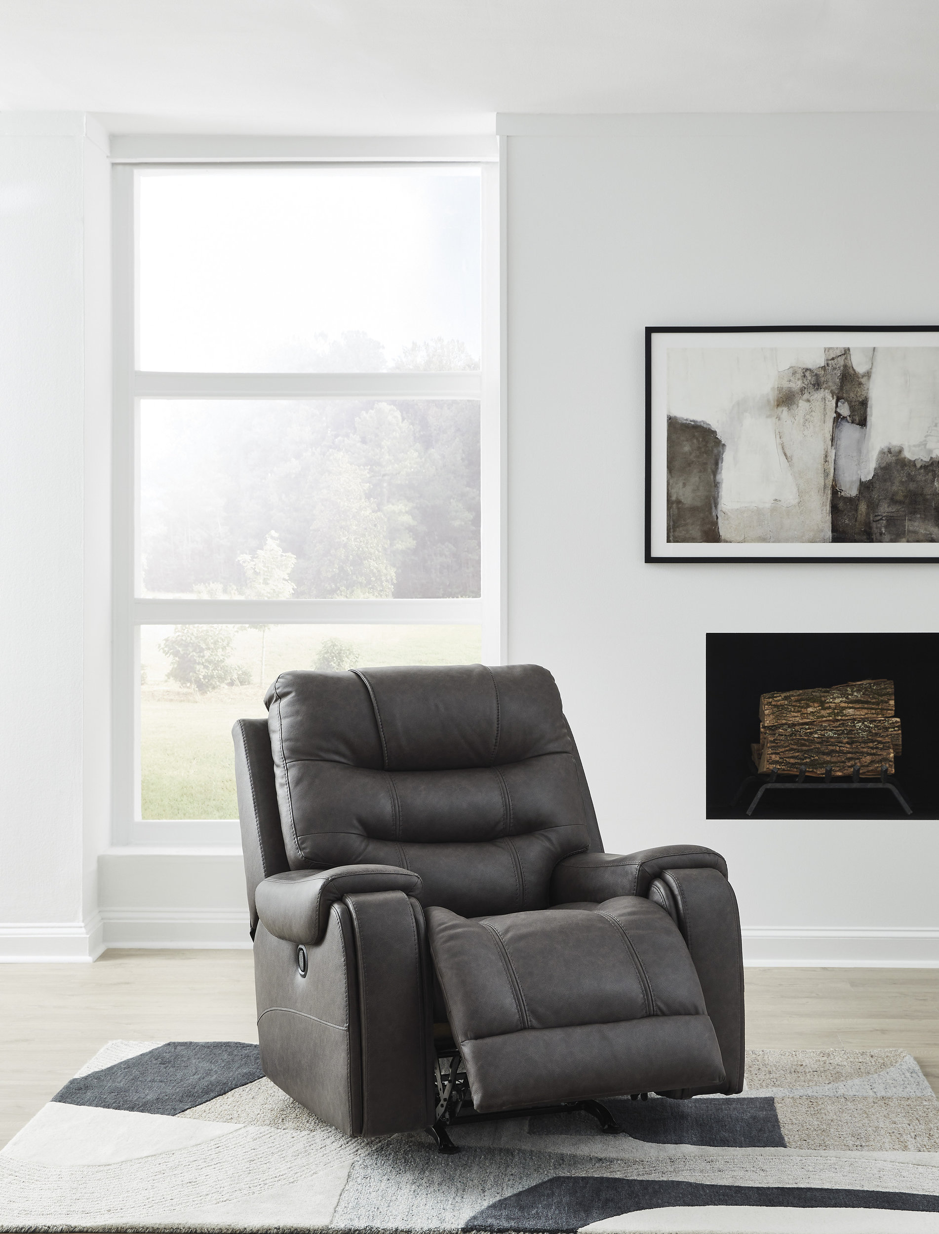 Femley Faux Leather Rocker Recliner