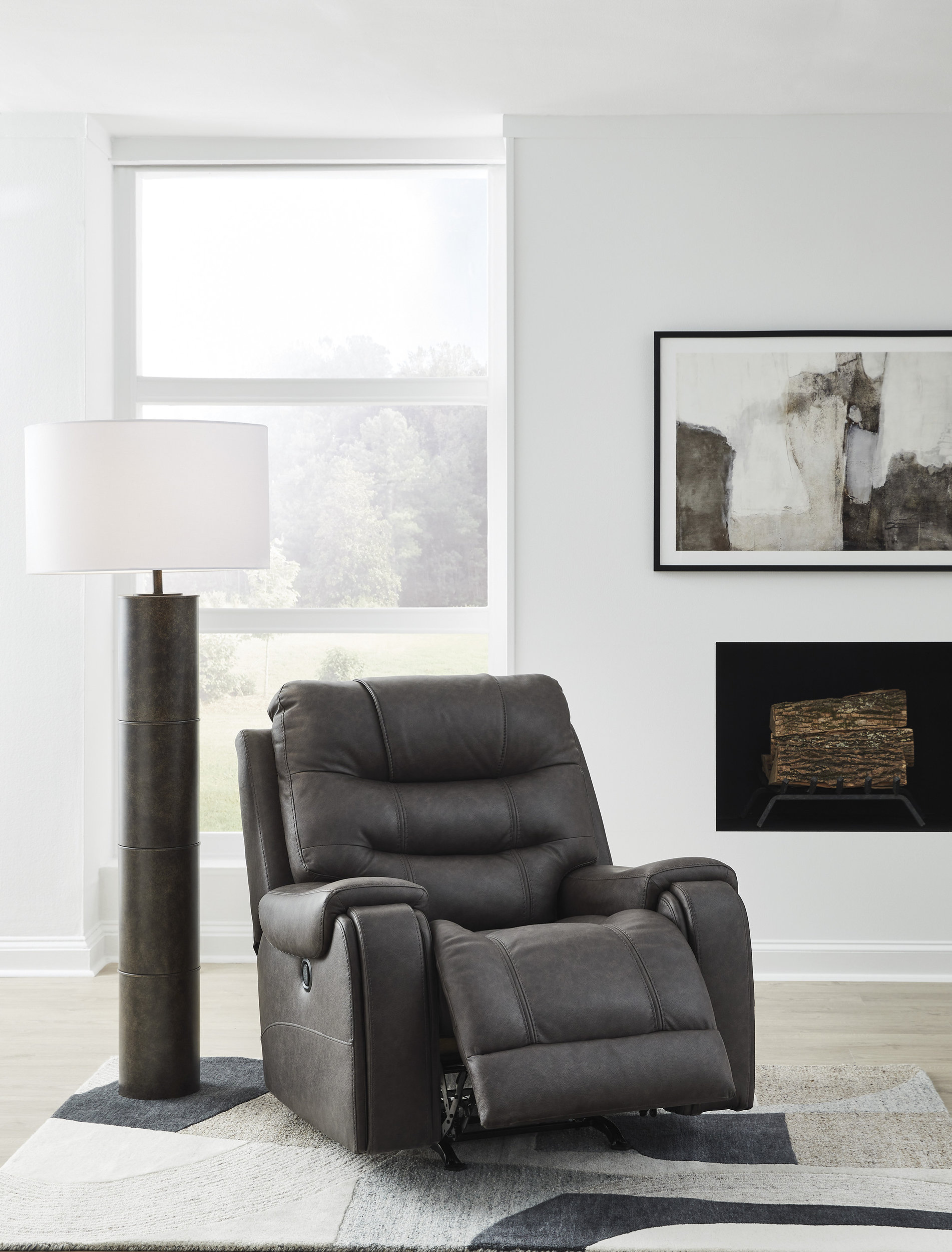 Femley Faux Leather Rocker Recliner
