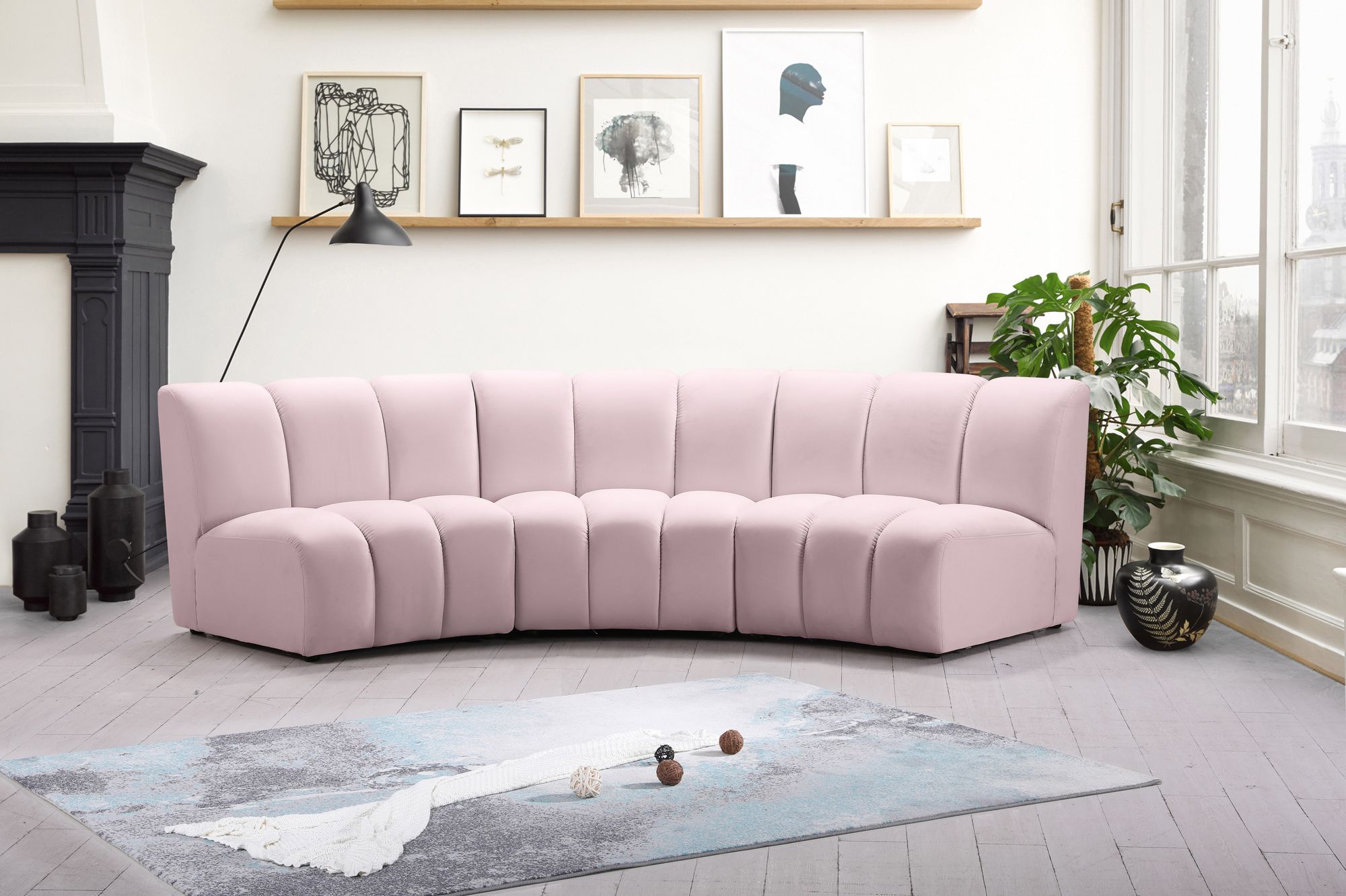 Infinity Velvet Modular Sofa