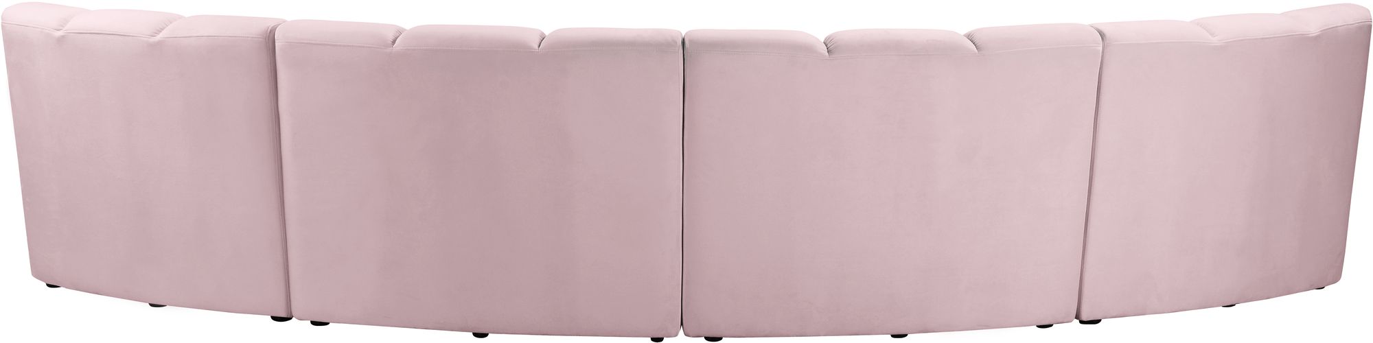 Infinity 148" 4-Piece Velvet Modular Sectional