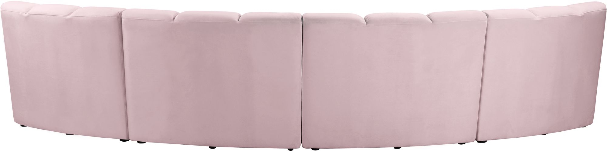 Infinity 148" 4-Piece Velvet Modular Sectional