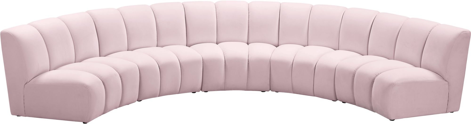 Infinity 167" 5-Piece Boucle Fabric Sectional Sofa