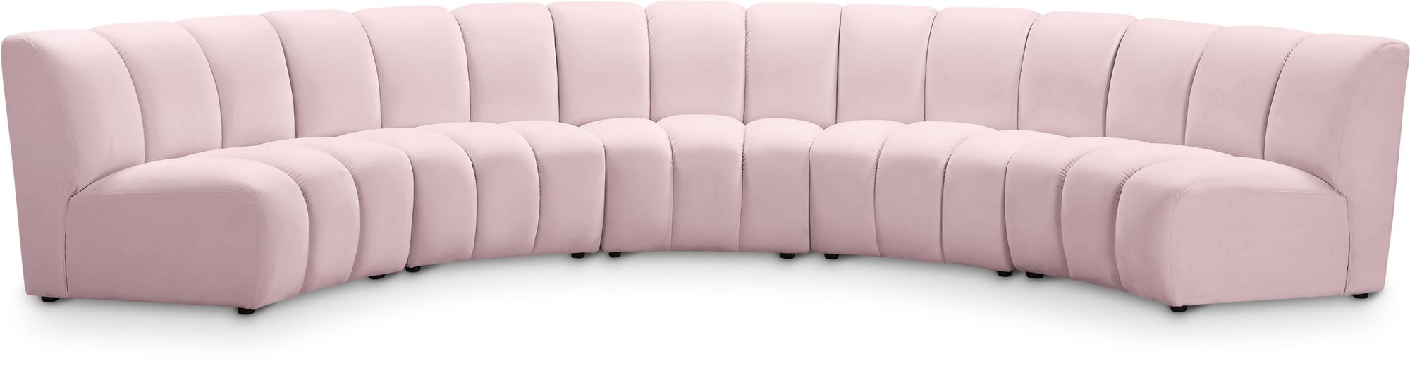 Infinity 167" 5-Piece Boucle Fabric Sectional Sofa