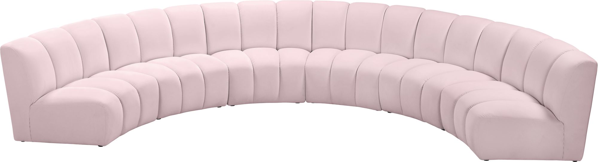 Infinity 174" 6-Piece Velvet Modular Sectional