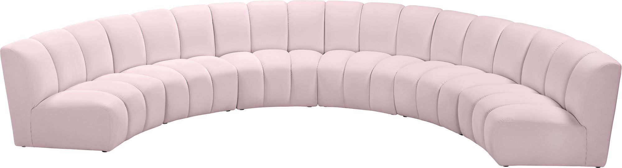 Infinity 174" 6-Piece Boucle Fabric Sectional Sofa
