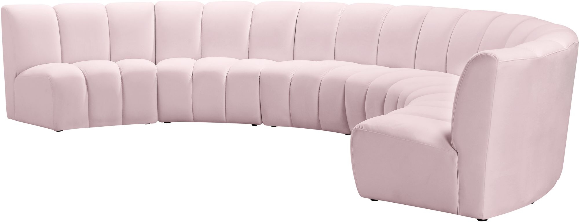Infinity 174" 6-Piece Boucle Fabric Sectional Sofa
