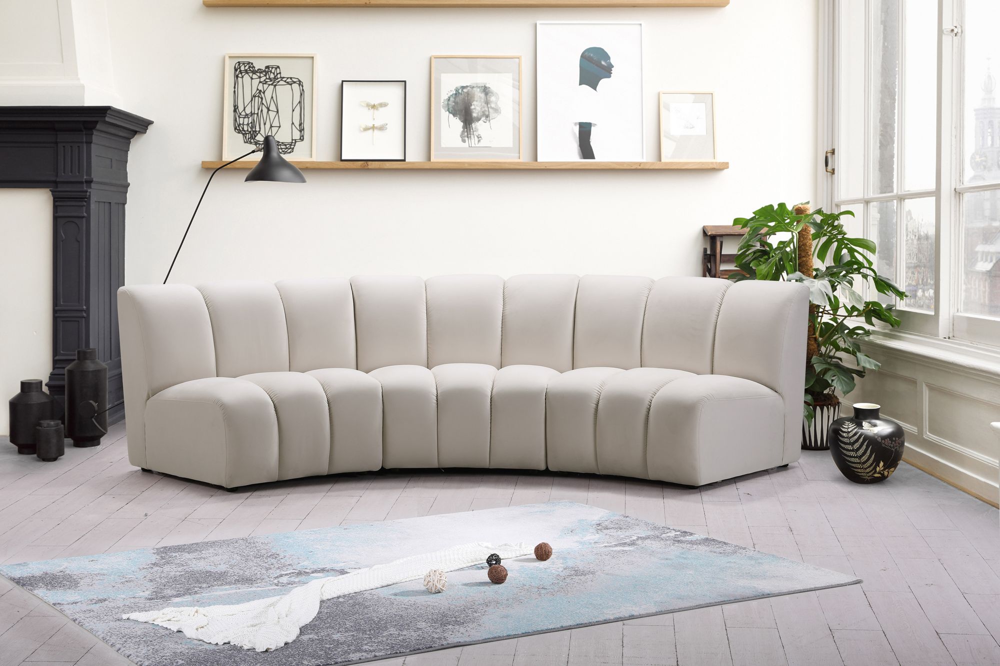 Infinity Velvet Modular Sofa