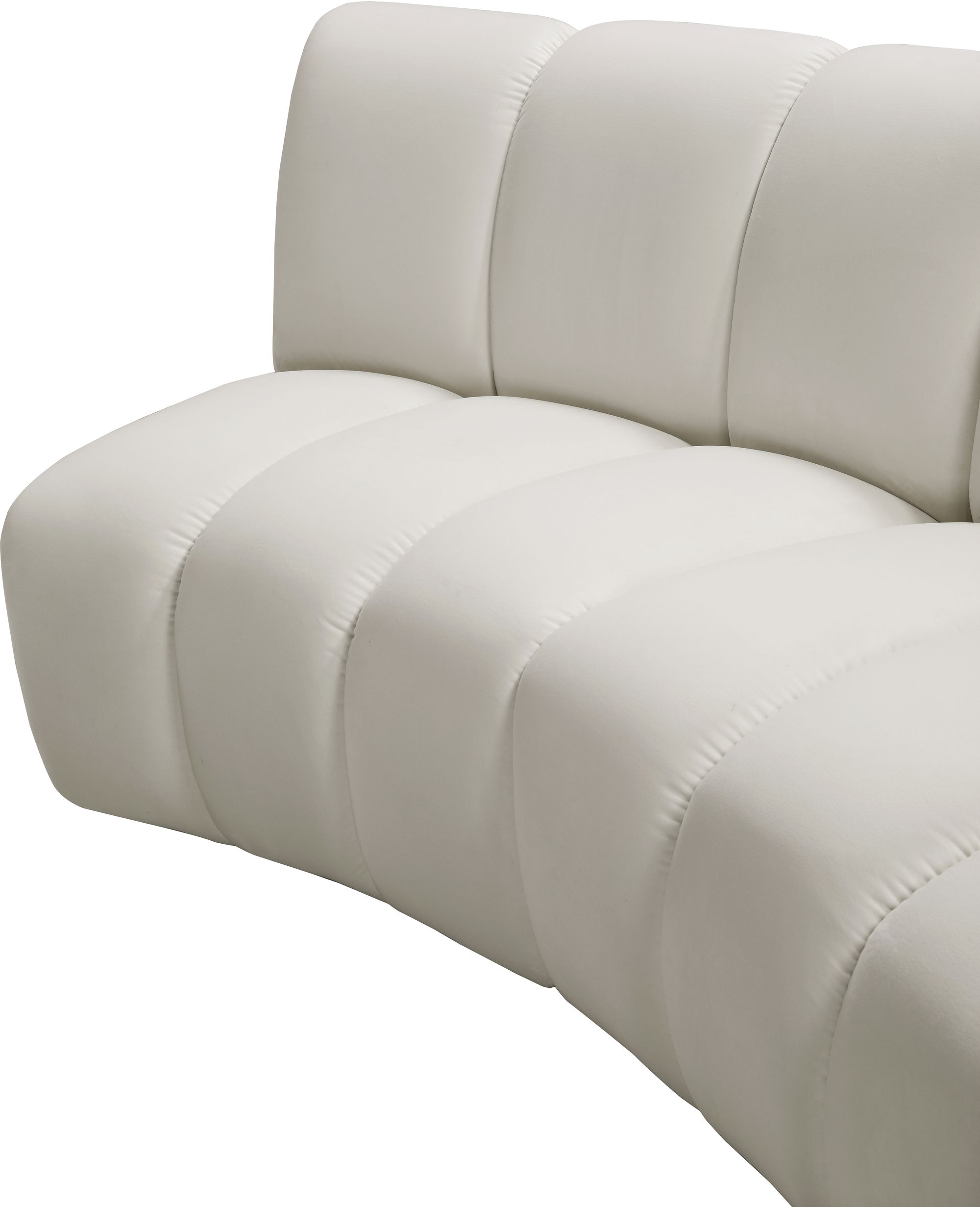 Infinity 148" 4-Piece Velvet Modular Sectional
