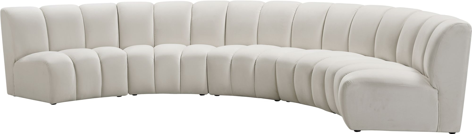 Infinity 167" 5-Piece Boucle Fabric Sectional Sofa