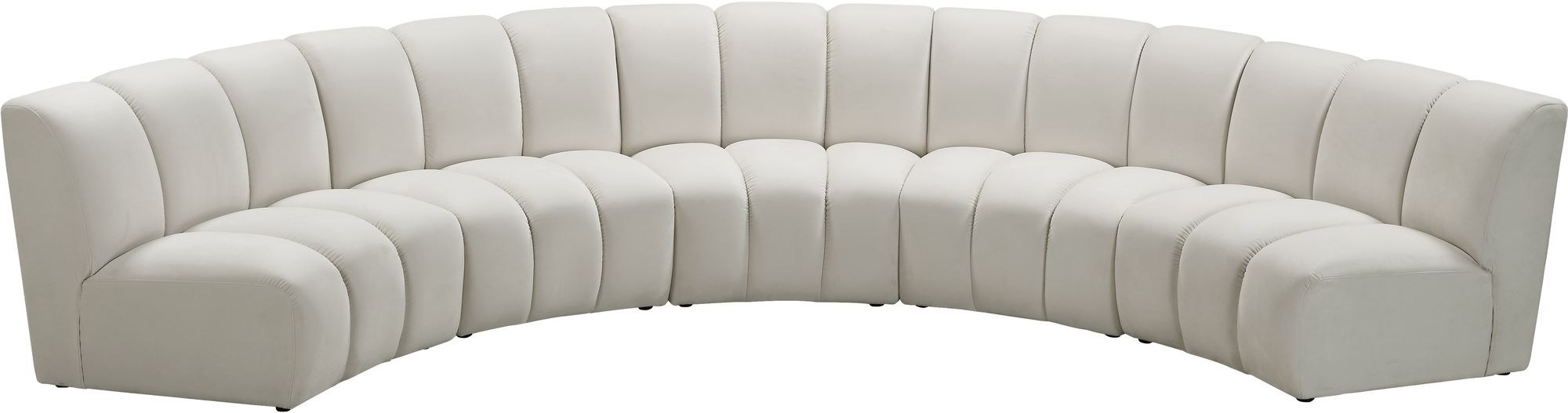 Infinity 167" 5-Piece Boucle Fabric Sectional Sofa