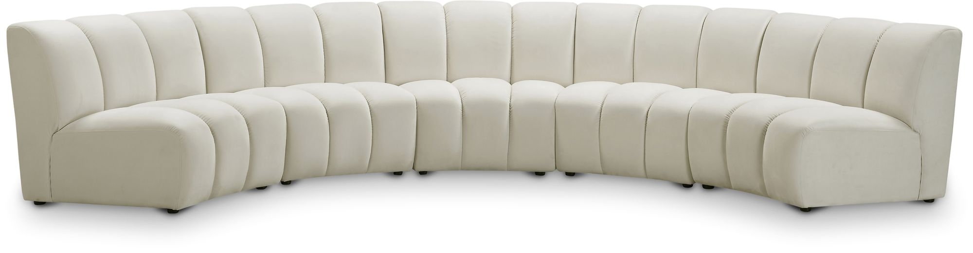 Infinity 167" 5-Piece Boucle Fabric Sectional Sofa