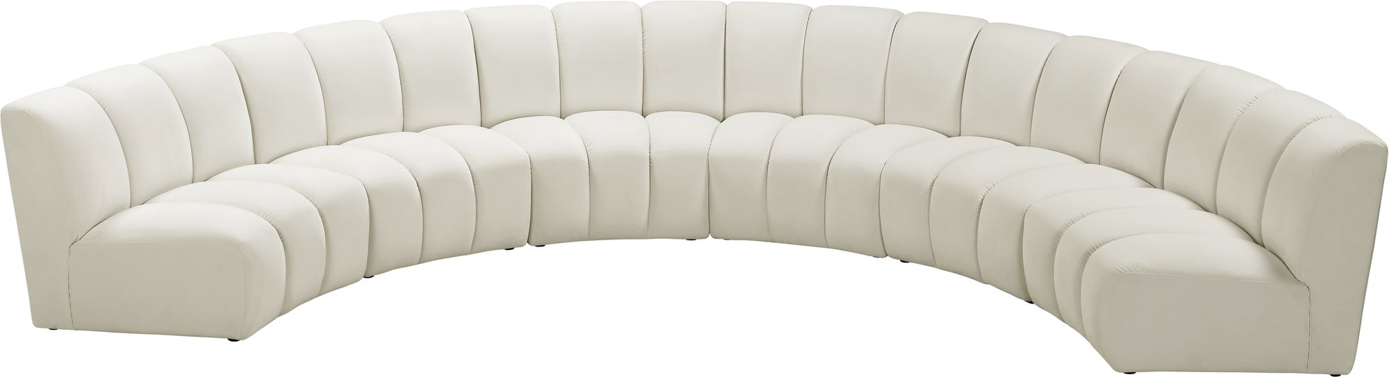 Infinity 174" 6-Piece Boucle Fabric Sectional Sofa