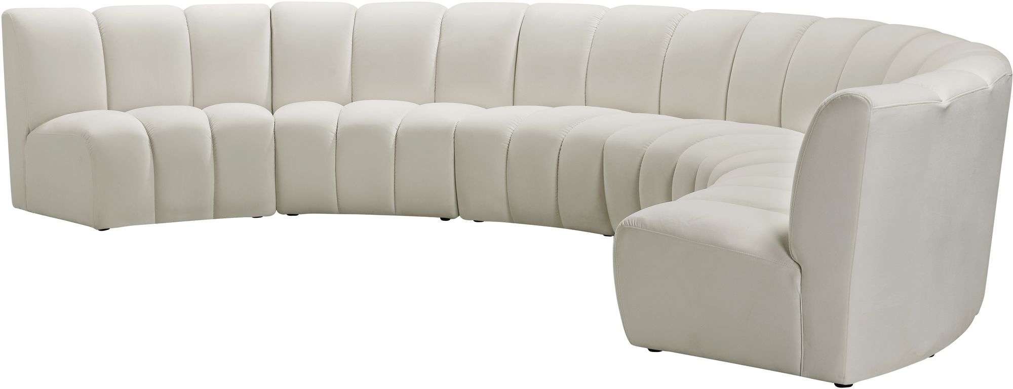 Infinity 174" 6-Piece Boucle Fabric Sectional Sofa