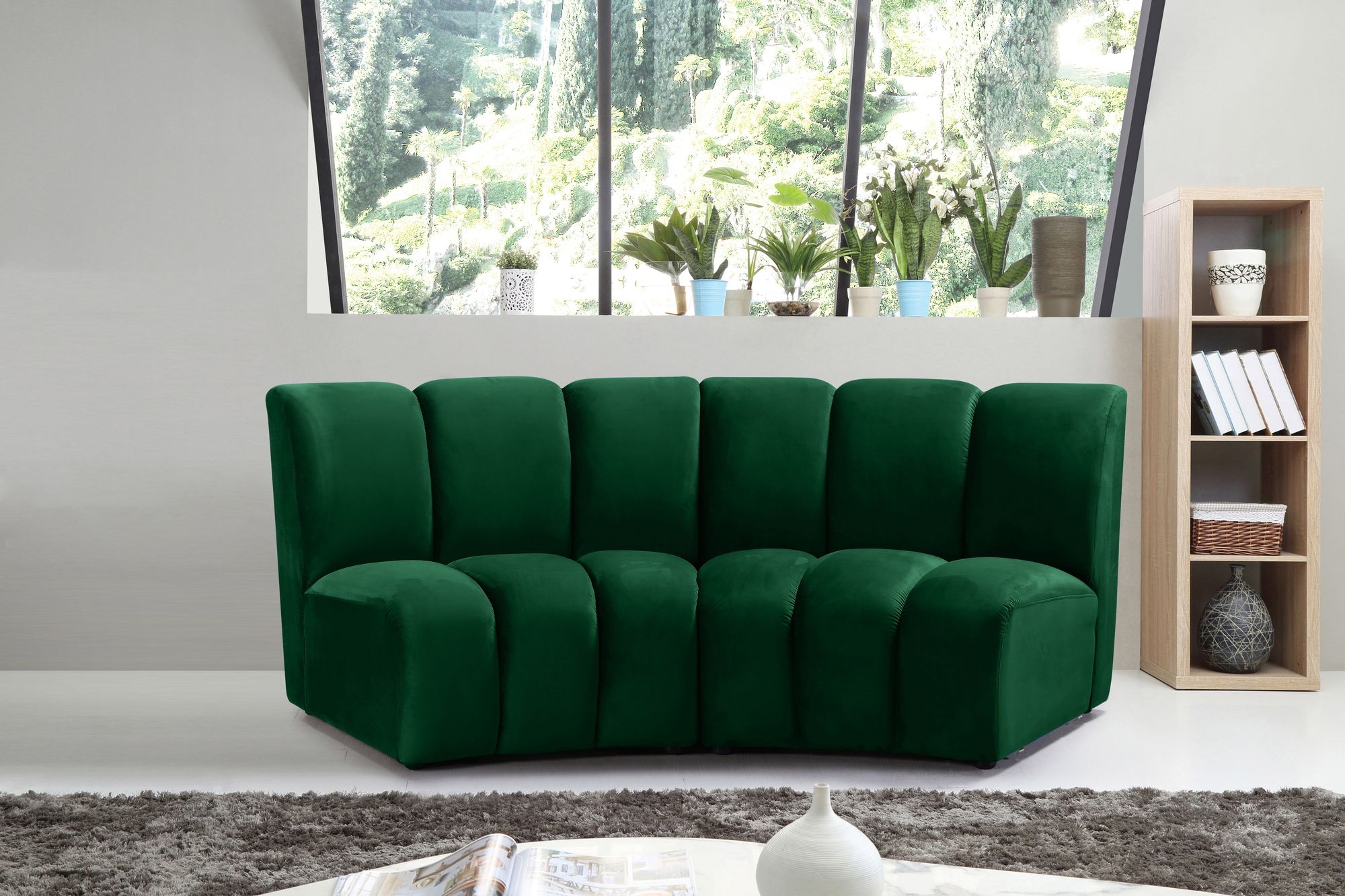 Infinity Velvet Modular Loveseat