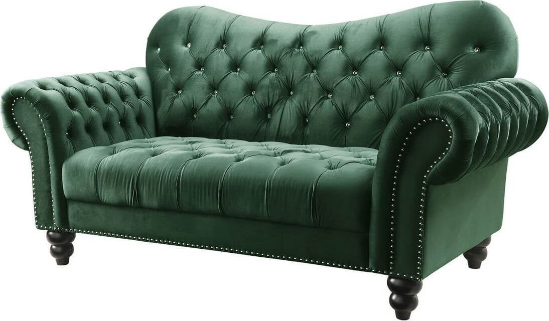 Iberis Velvet Loveseat