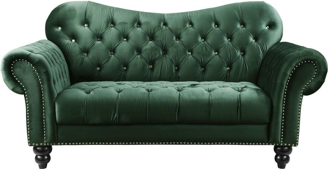 Iberis Velvet Loveseat