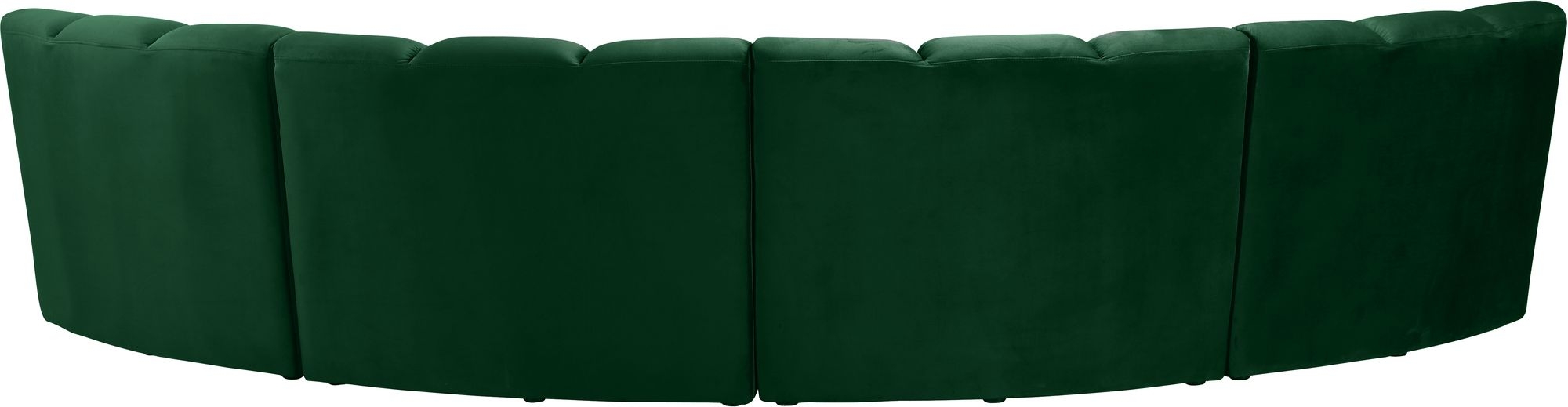Infinity 148" 4-Piece Velvet Modular Sectional