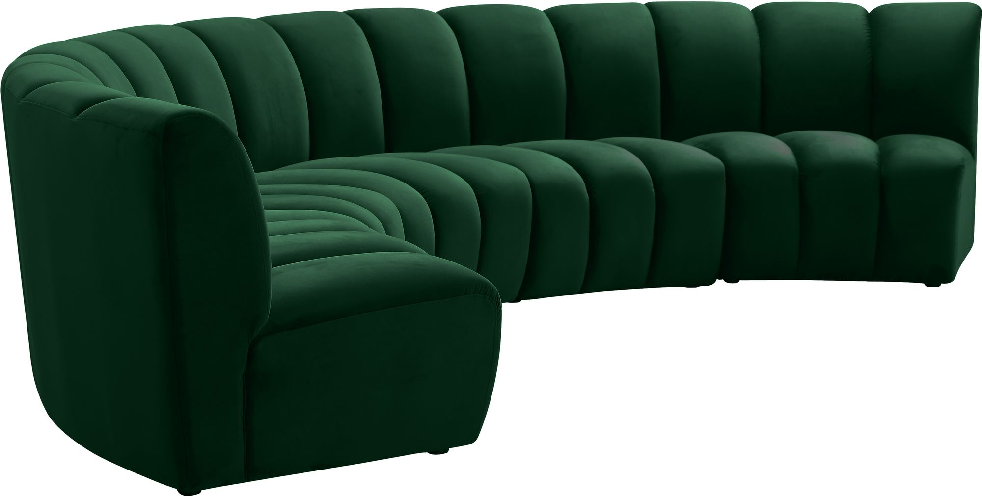 Infinity 167" 5-Piece Velvet Modular Sectional