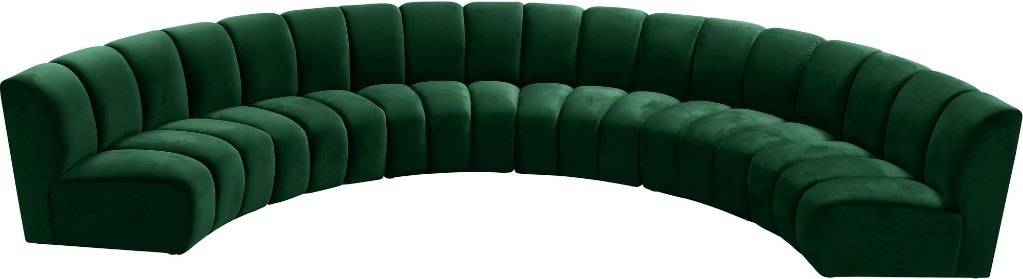 Infinity 174" 6-Piece Velvet Modular Sectional