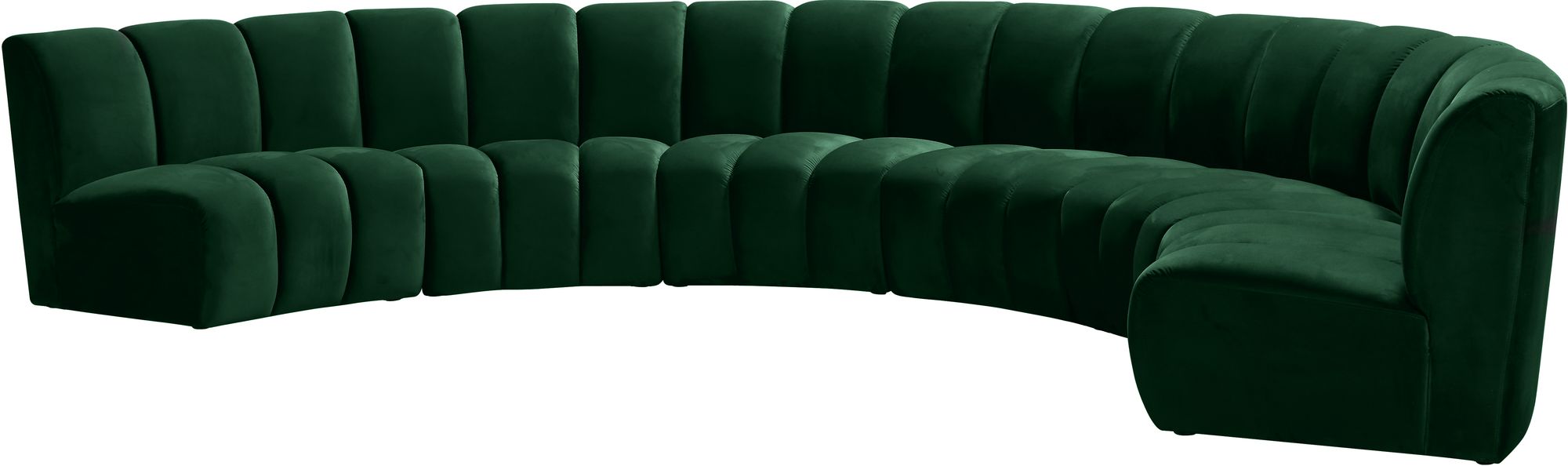 Infinity 174" 6-Piece Velvet Modular Sectional