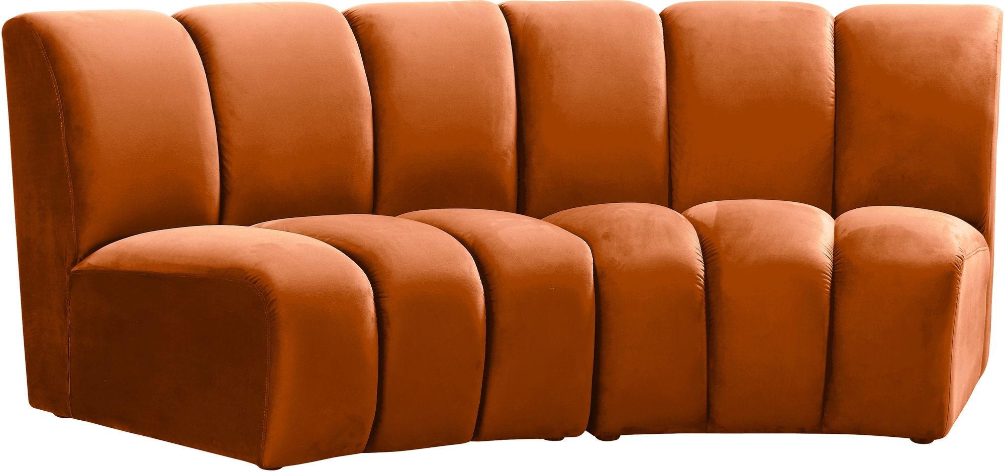 Infinity Velvet Modular Loveseat