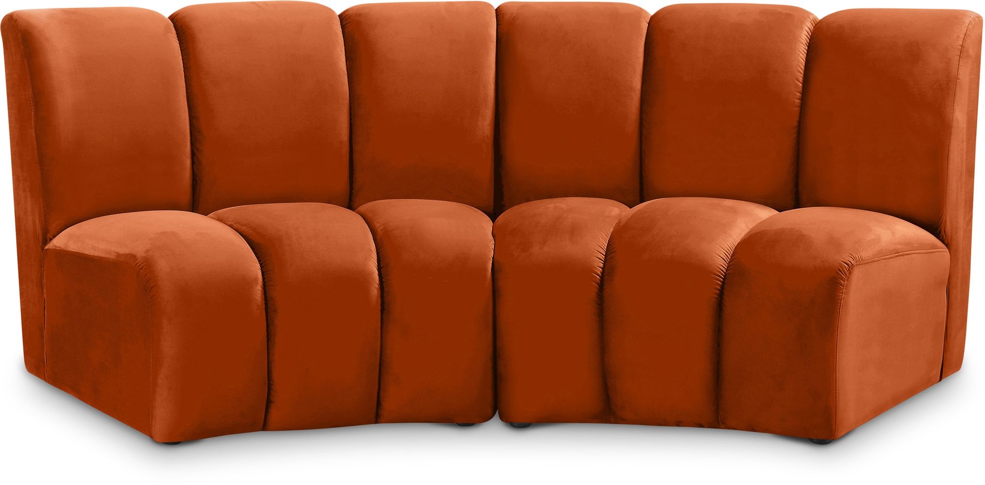 Infinity Velvet Modular Loveseat