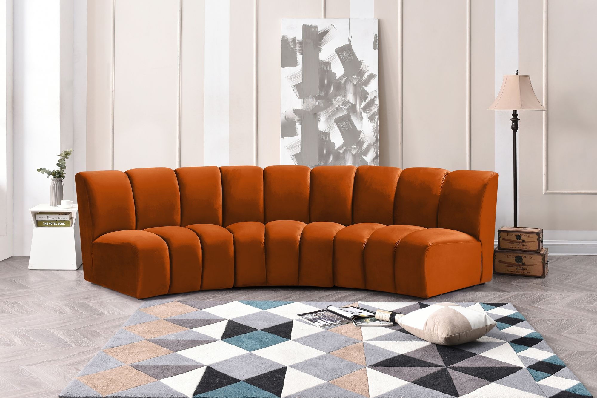 Infinity Velvet Modular Sofa