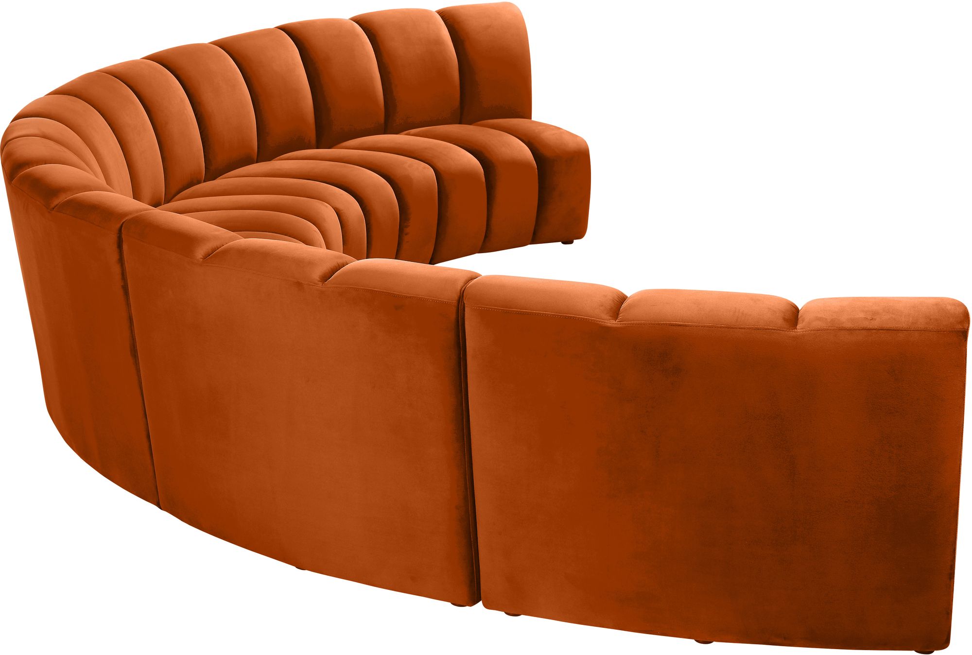 Infinity 167" 5-Piece Velvet Modular Sectional