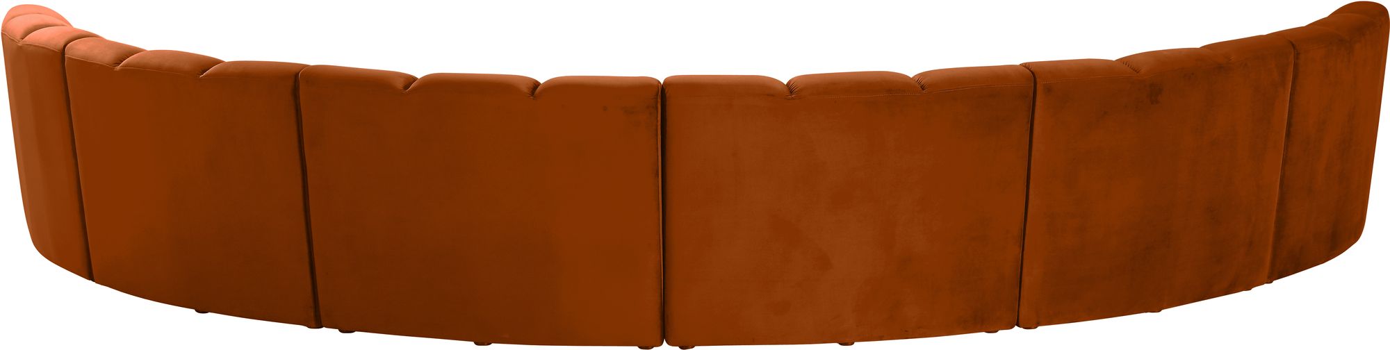 Infinity 174" 6-Piece Velvet Modular Sectional