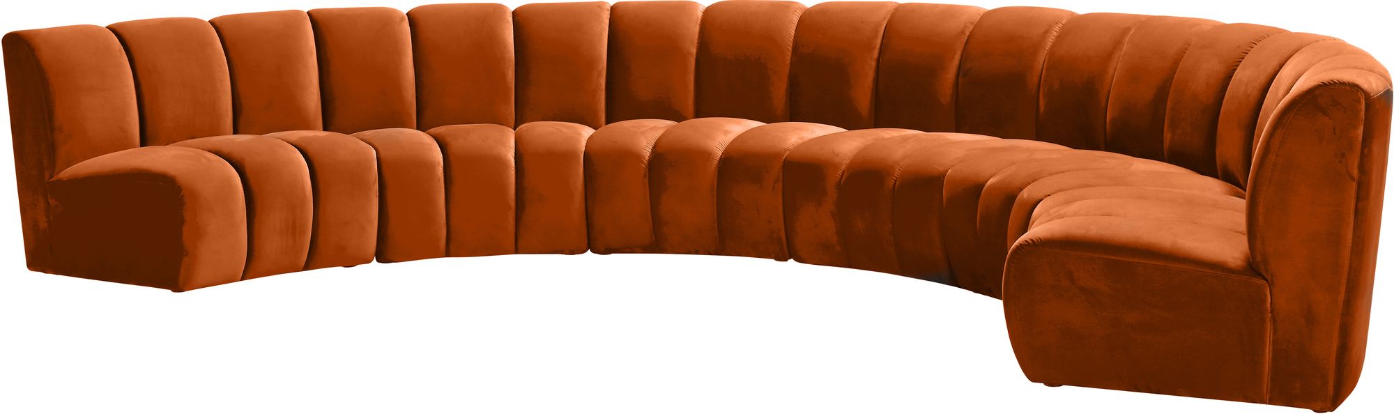 Infinity 174" 6-Piece Velvet Modular Sectional