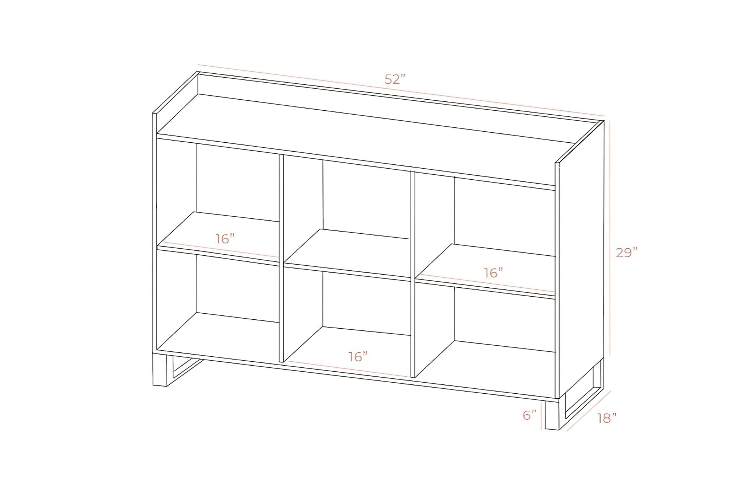 Gloss 2 Wood Sideboard with 3 Doors