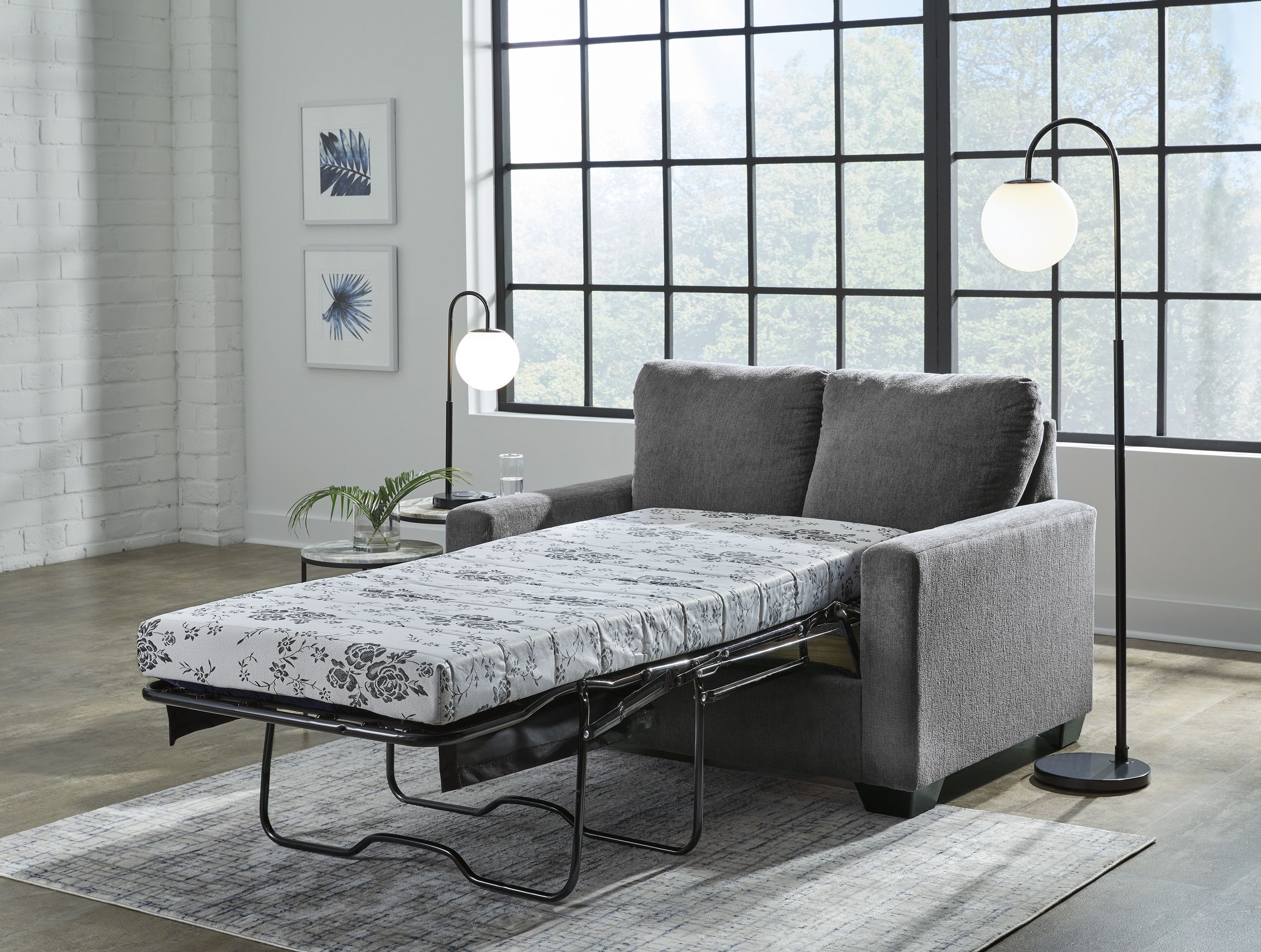 Rannis Fabric Twin Sofa Sleeper
