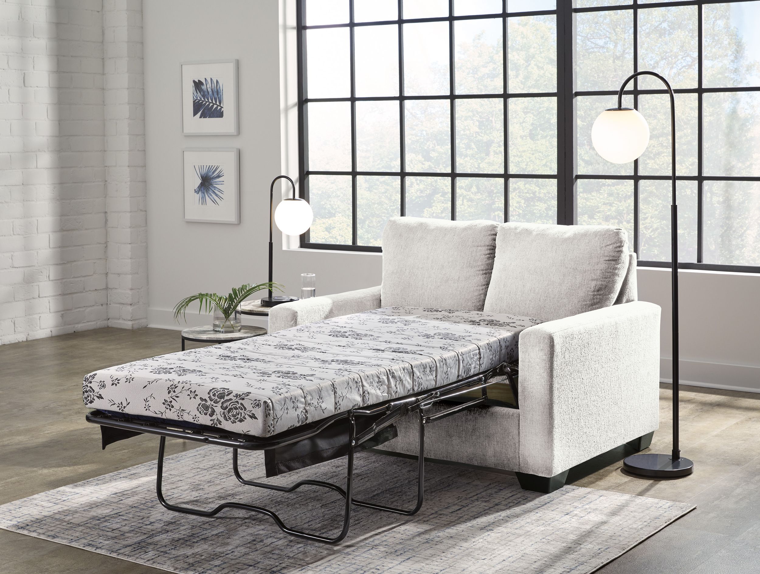 Rannis Fabric Twin Sofa Sleeper